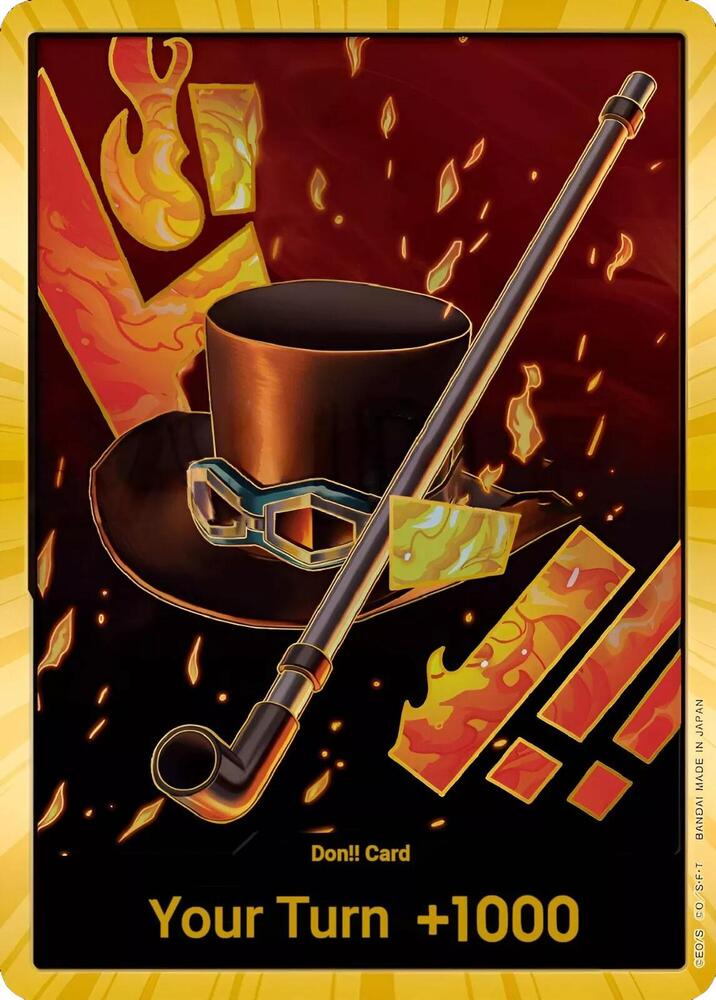 DON!! Card (Sabo) Gold – Premium Booster - The Best | One Piece TCG