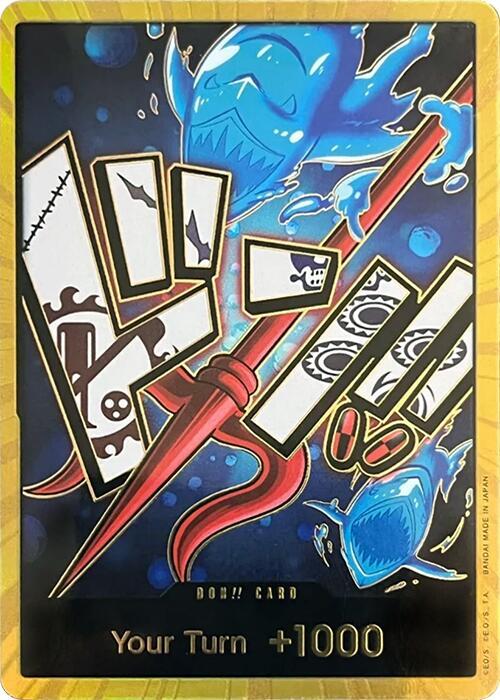 DON!! Card (Hody Jones) Gold – Premium Booster - The Best | One Piece TCG
