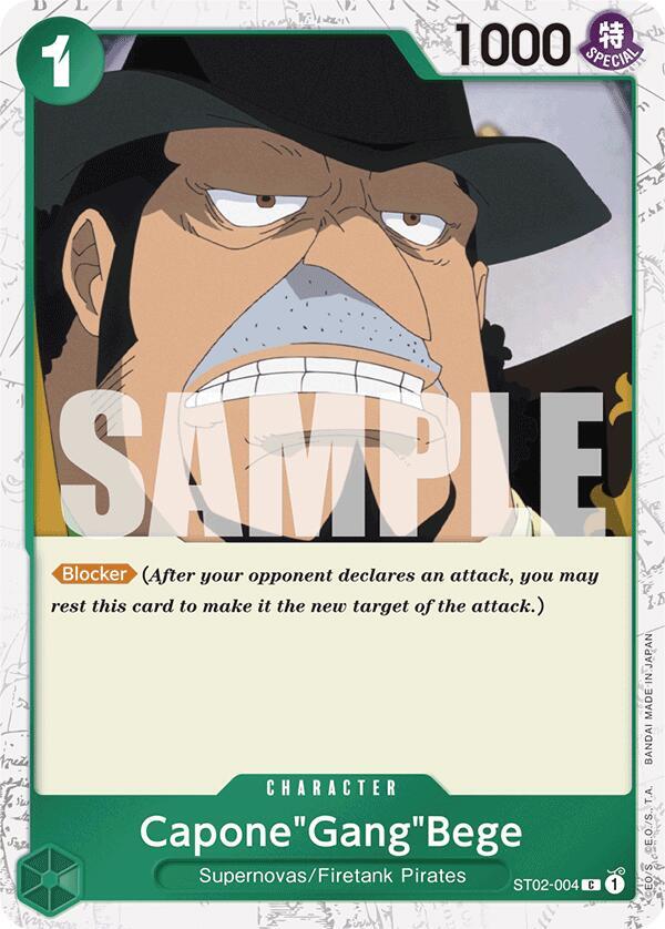 Capone"Gang"Bege Jolly Roger Foil ST02-004 – Premium Booster - The Best | One Piece TCG