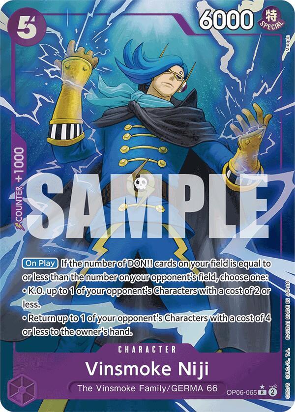 Vinsmoke Niji (Full Art) OP06-065 – Premium Booster - The Best | One Piece TCG