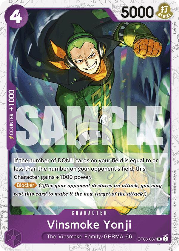 Vinsmoke Yonji Jolly Roger Foil OP06-067 – Premium Booster - The Best | One Piece TCG