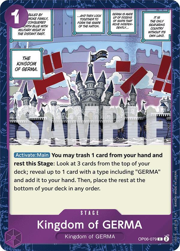 Kingdom of GERMA Jolly Roger Foil OP06-079 – Premium Booster - The Best | One Piece TCG
