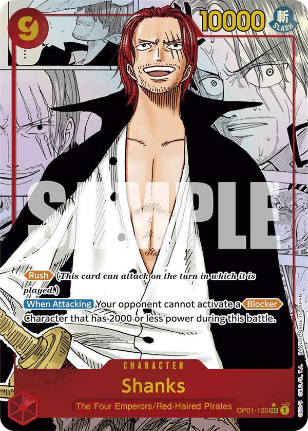 Shanks Manga Rare OP01-120 – Premium Booster - The Best | One Piece TCG