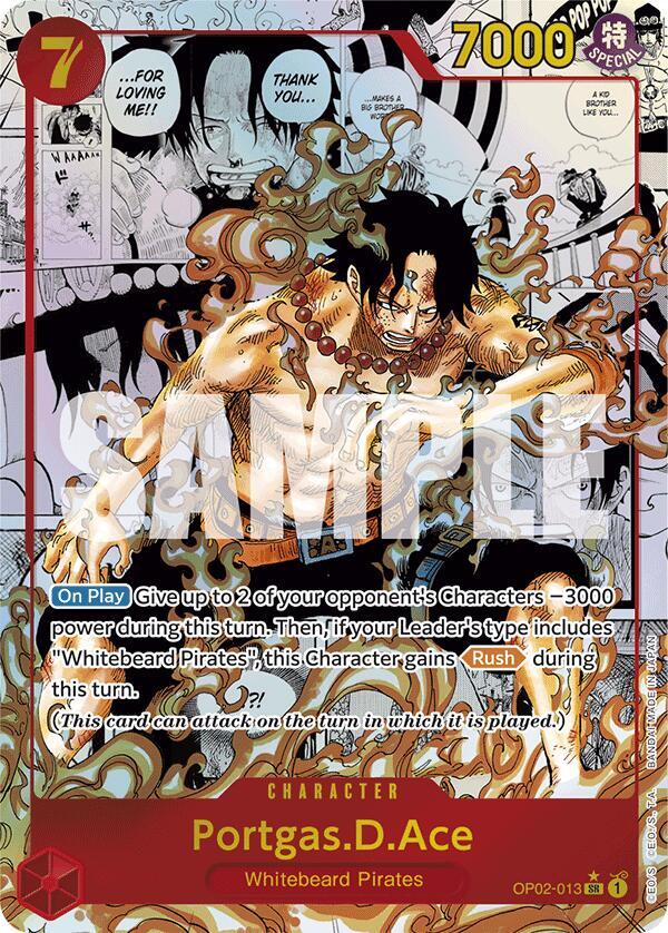 Portgas.D.Ace Manga Rare OP02-013 – Premium Booster - The Best | One Piece TCG