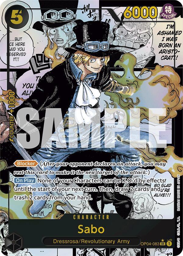 Sabo Manga Rare OP04-083 – Premium Booster - The Best | One Piece TCG