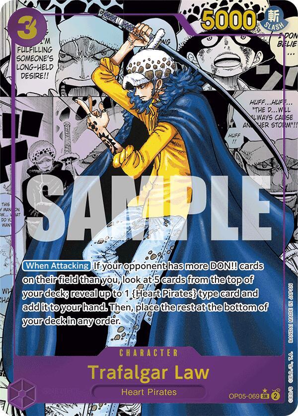 Trafalgar Law Manga Rare OP05-069 – Premium Booster - The Best | One Piece TCG