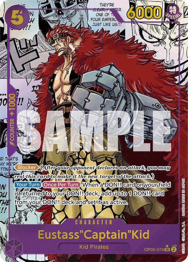 Eustass"Captain"Kid Manga Rare OP05-074 – Premium Booster - The Best | One Piece TCG