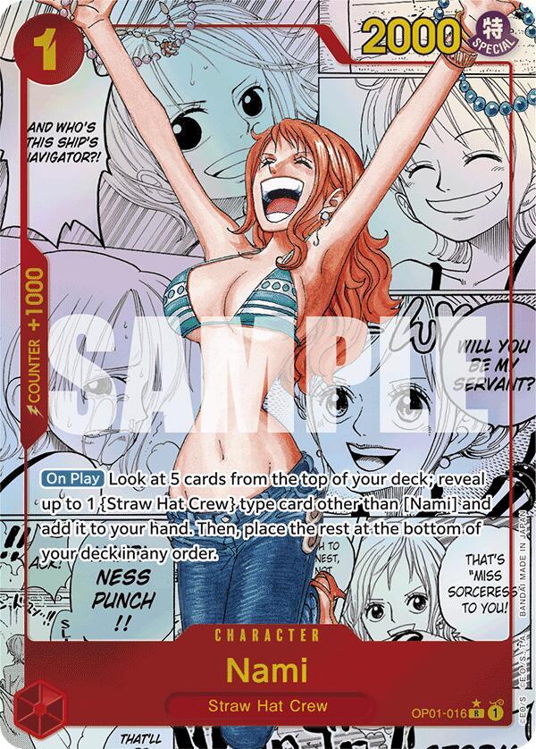 Nami Manga Rare OP01-016 – Premium Booster - The Best | One Piece TCG