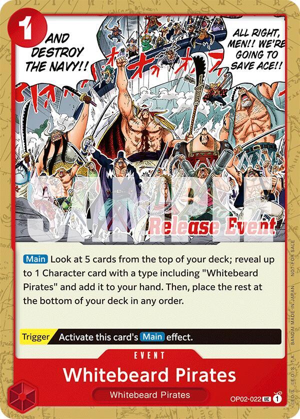 Whitebeard Pirates ST15 - ST20 Release Event Pack OP02-022 | One Piece TCG