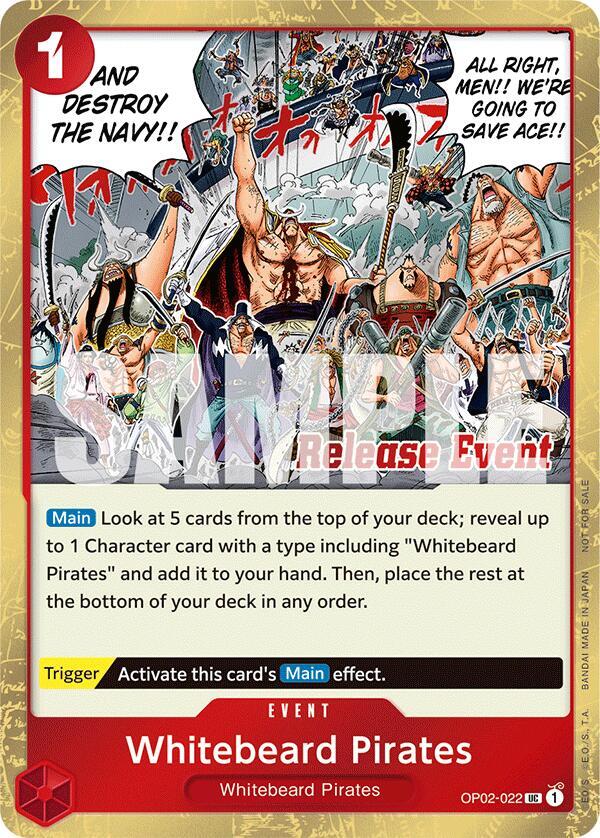 Whitebeard Pirates ST15 - ST20 Release Event Winner Pack OP02-022 | One Piece TCG