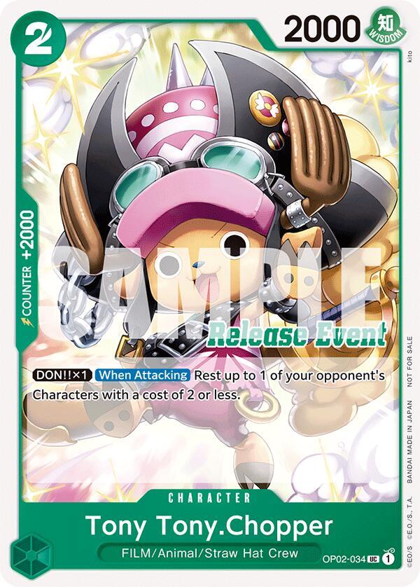 Tony Tony.Chopper ST15 - ST20 Release Event Pack OP02-034 | One Piece TCG