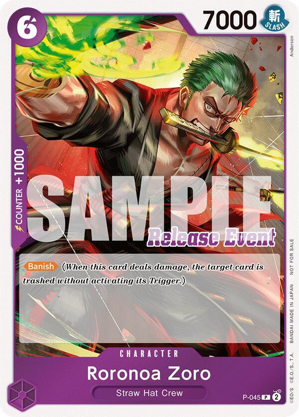 Roronoa Zoro ST15 - ST20 Release Event Winner Pack P-045 | One Piece TCG