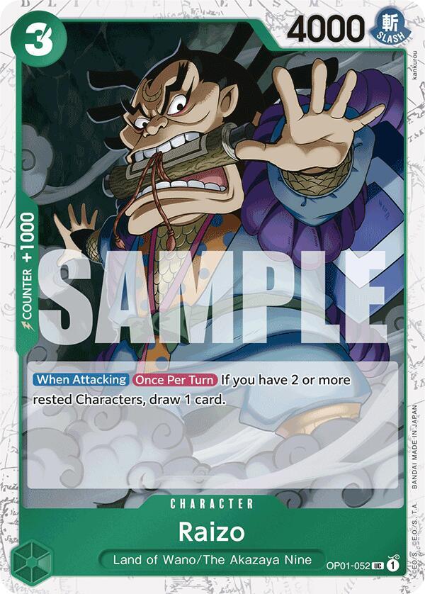 Raizo Jolly Roger Foil OP01-052 – Premium Booster - The Best | One Piece TCG