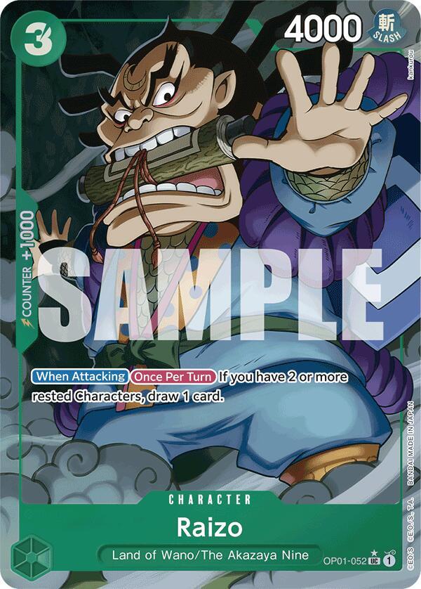 Raizo (Full Art) OP01-052 – Premium Booster - The Best | One Piece TCG