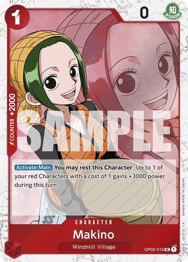 Makino Jolly Roger Foil OP02-015 – Premium Booster - The Best | One Piece TCG