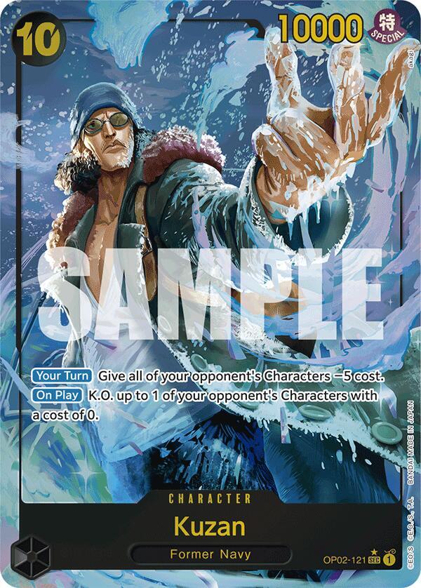 Kuzan Alternate Art OP02-121 – Premium Booster - The Best | One Piece TCG