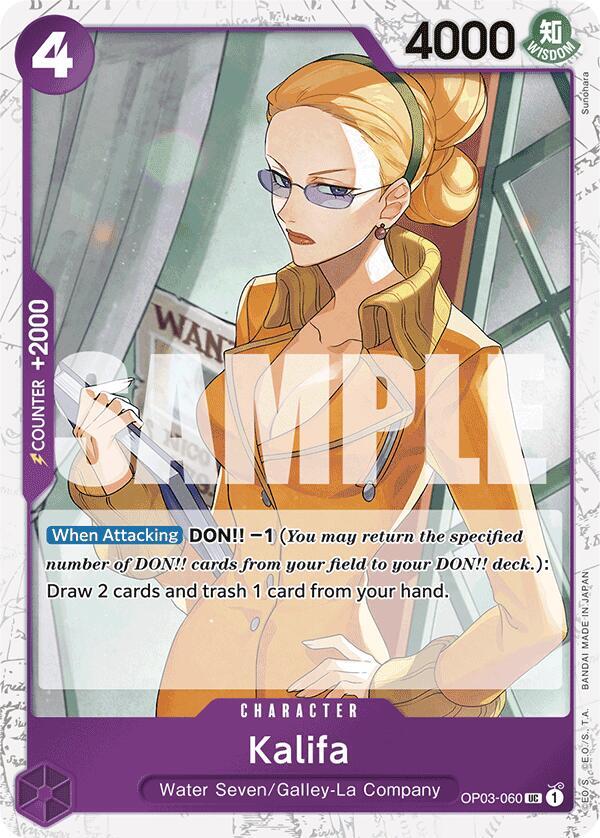 Kalifa Jolly Roger Foil OP03-060 – Premium Booster - The Best | One Piece TCG