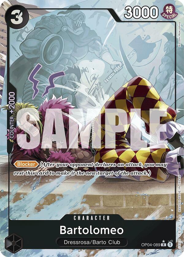 Bartolomeo (Full Art) OP04-089 – Premium Booster - The Best | One Piece TCG