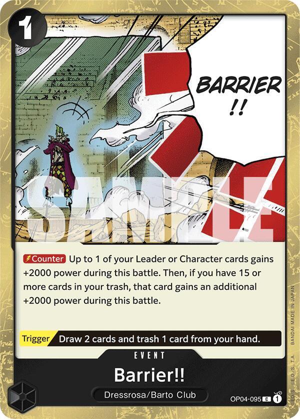 Barrier!! Jolly Roger Foil OP04-095 – Premium Booster - The Best | One Piece TCG