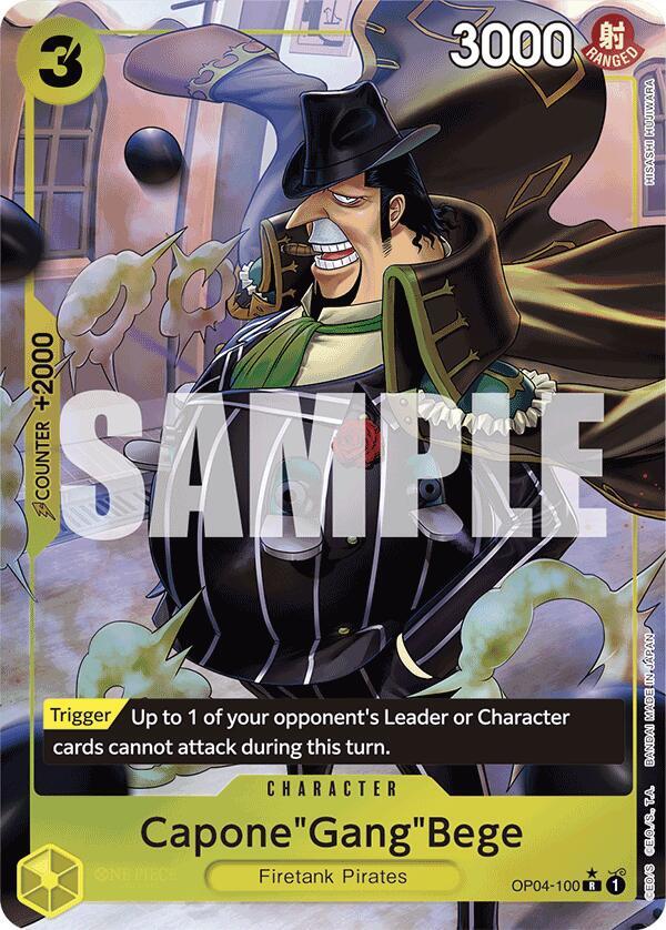 Capone"Gang"Bege (Full Art) OP04-100 – Premium Booster - The Best | One Piece TCG