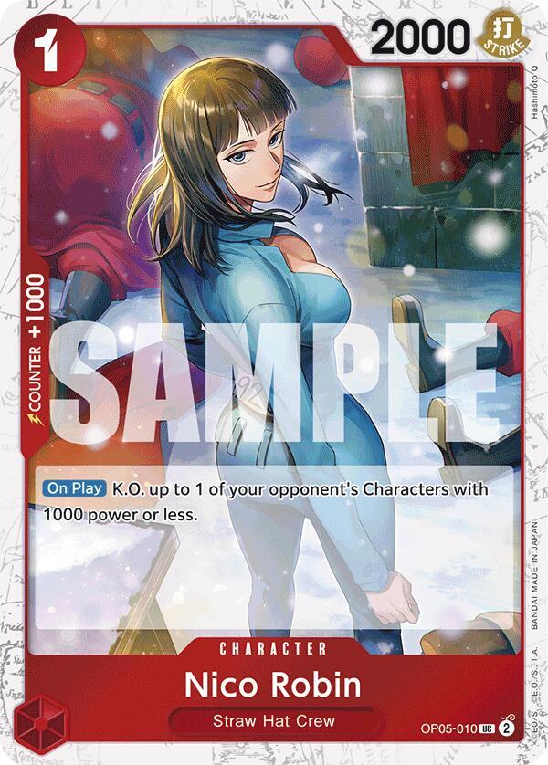 Nico Robin Jolly Roger Foil OP05-010 – Premium Booster - The Best | One Piece TCG