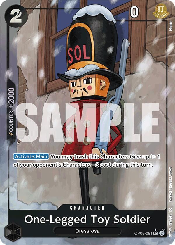 One-Legged Toy Soldier (Full Art) OP05-081 – Premium Booster - The Best | One Piece TCG