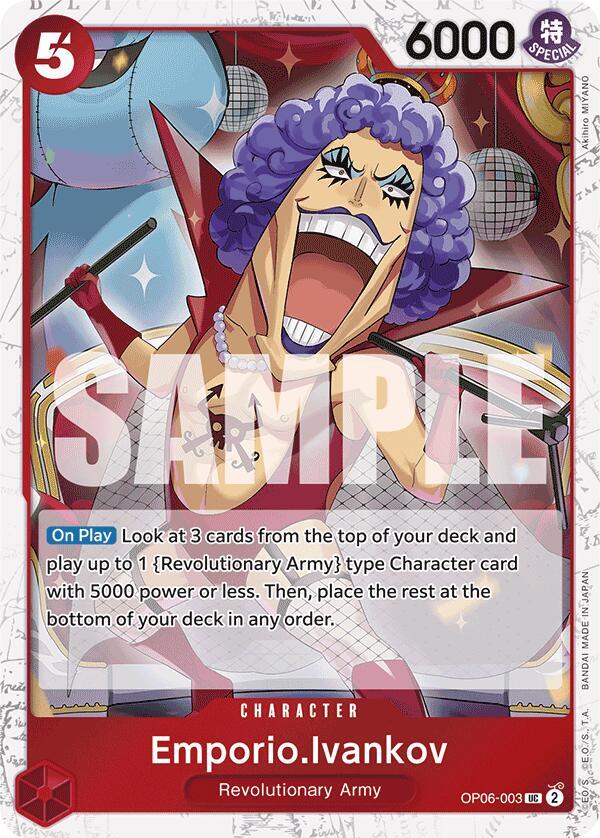 Emporio.Ivankov Jolly Roger Foil OP06-003 – Premium Booster - The Best | One Piece TCG