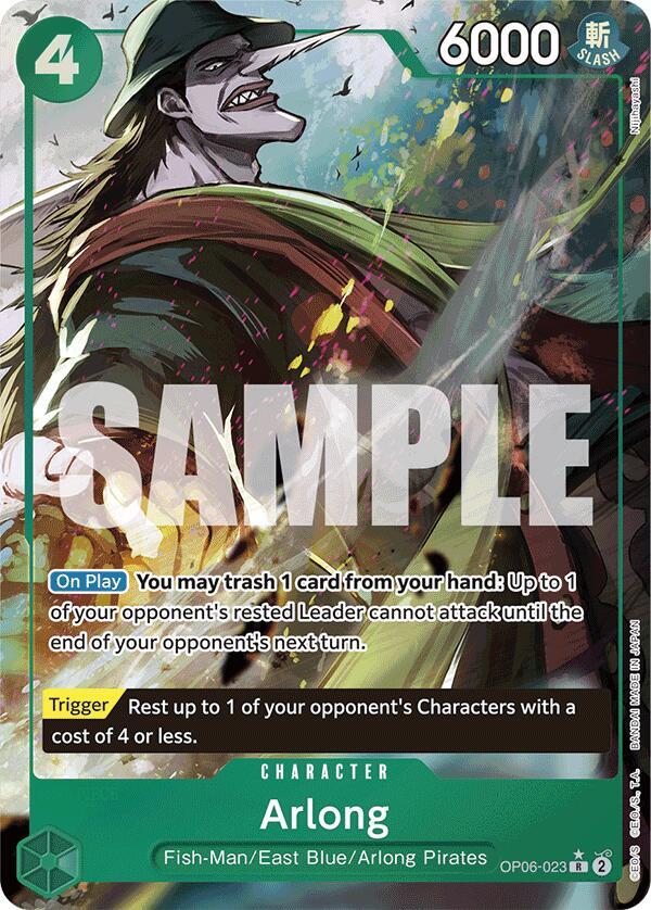 Arlong (Full Art) OP06-023 – Premium Booster - The Best | One Piece TCG
