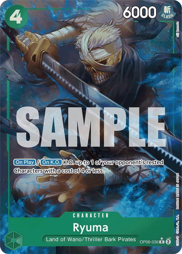 Ryuma (Full Art) OP06-036 – Premium Booster - The Best | One Piece TCG