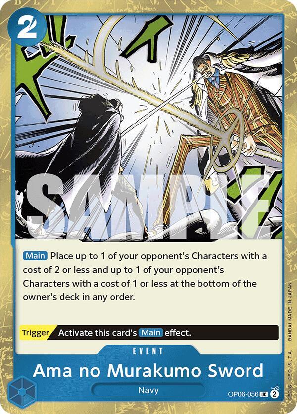 Ama no Murakumo Sword Jolly Roger Foil OP06-056 – Premium Booster - The Best | One Piece TCG