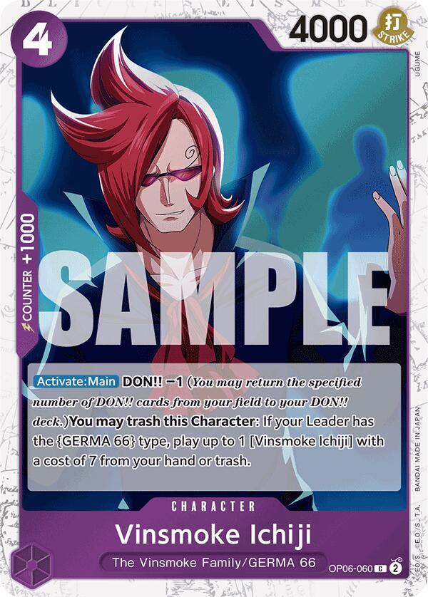 Vinsmoke Ichiji Jolly Roger Foil OP06-060 – Premium Booster - The Best | One Piece TCG