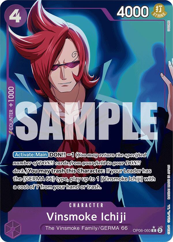 Vinsmoke Ichiji (Full Art) OP06-060 – Premium Booster - The Best | One Piece TCG