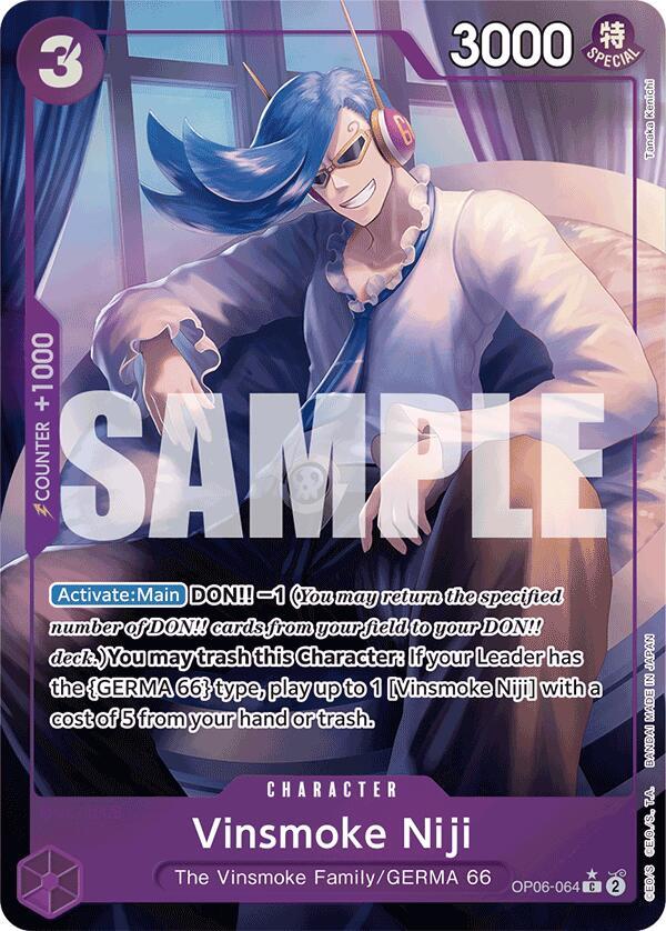Vinsmoke Niji (Full Art) OP06-064 – Premium Booster - The Best | One Piece TCG