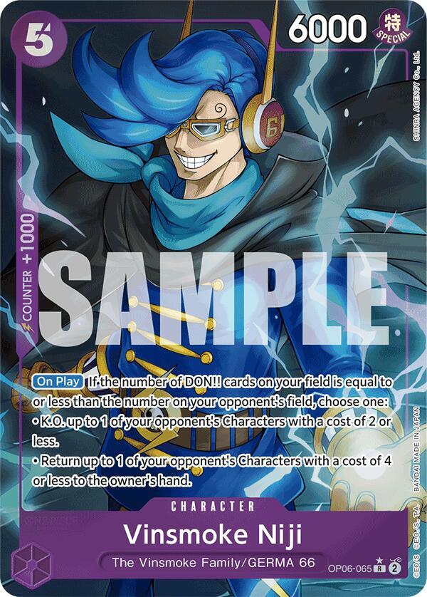 Vinsmoke Niji Alternate Art OP06-065 – Premium Booster - The Best | One Piece TCG