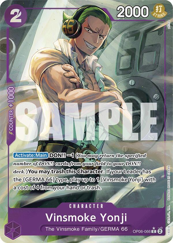 Vinsmoke Yonji (Full Art) OP06-066 – Premium Booster - The Best | One Piece TCG