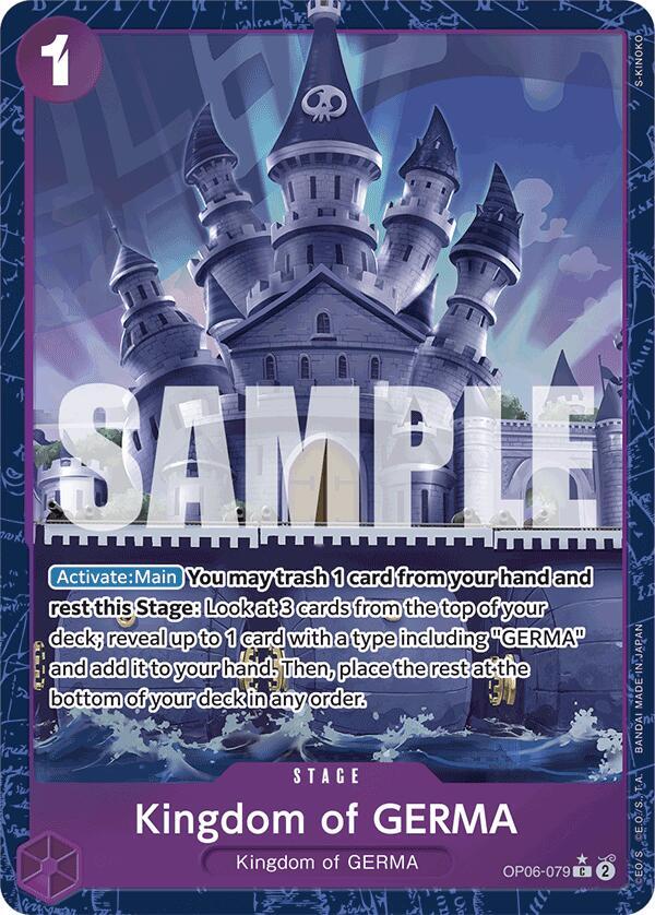 Kingdom of GERMA Alternate Art OP06-079 – Premium Booster - The Best | One Piece TCG