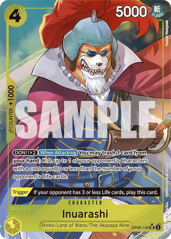 Inuarashi (Full Art) OP06-100 – Premium Booster - The Best | One Piece TCG