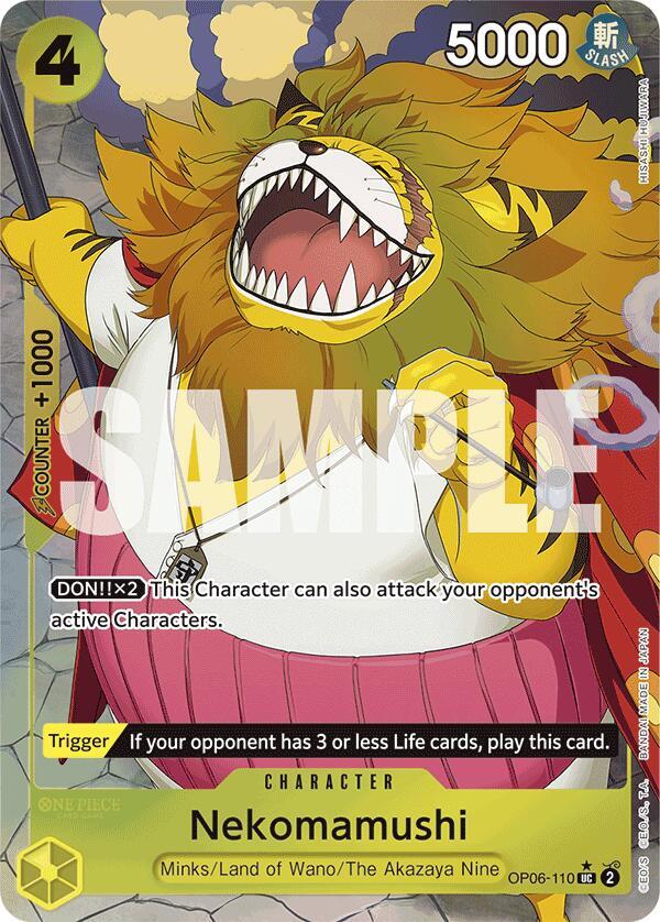 Nekomamushi (Full Art) OP06-110 – Premium Booster - The Best | One Piece TCG