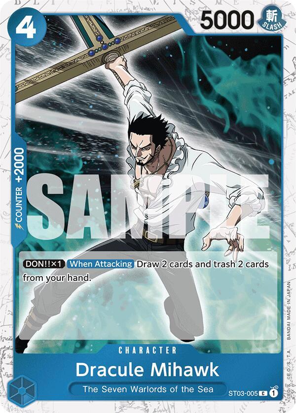 Dracule Mihawk Jolly Roger Foil ST03-005 – Premium Booster - The Best | One Piece TCG