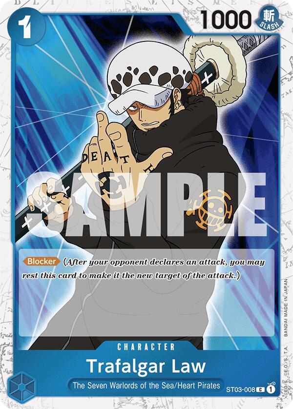 Trafalgar Law Jolly Roger Foil ST03-008 – Premium Booster - The Best | One Piece TCG