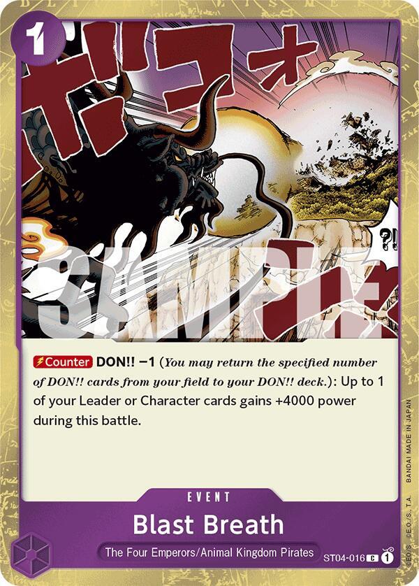 Blast Breath Jolly Roger Foil ST04-016 – Premium Booster - The Best | One Piece TCG