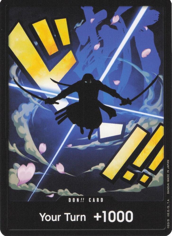 DON!! Card (Zoro) – Premium Booster - The Best | One Piece TCG