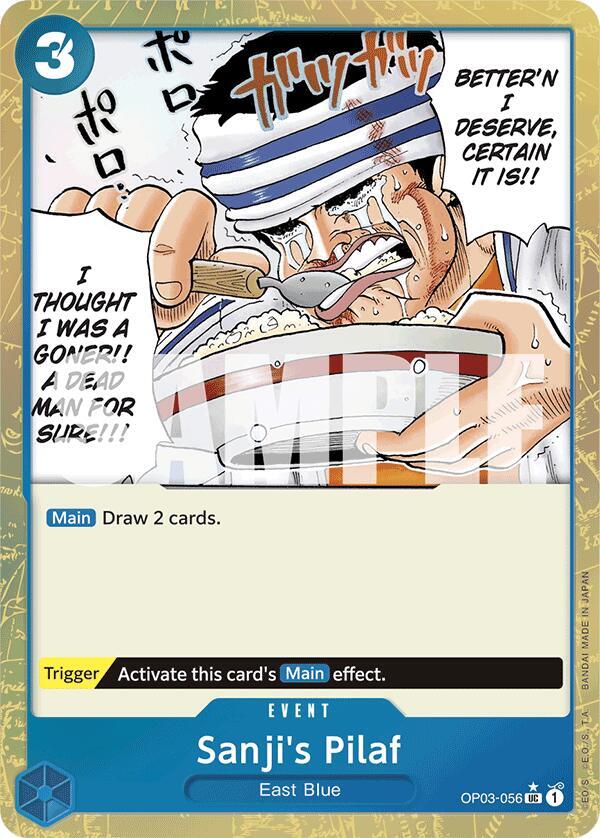 Sanji's Pilaf Textured Foil OP03-056 – Premium Booster - The Best | One Piece TCG