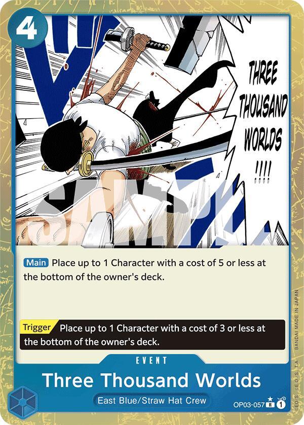 Three Thousand Worlds Textured Foil OP03-057 – Premium Booster - The Best | One Piece TCG