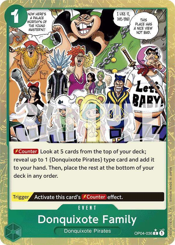 Donquixote Family Textured Foil OP04-036 – Premium Booster - The Best | One Piece TCG