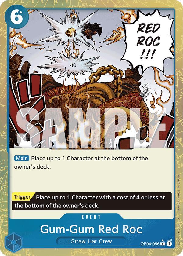 Gum-Gum Red Roc Textured Foil OP04-056 – Premium Booster - The Best | One Piece TCG