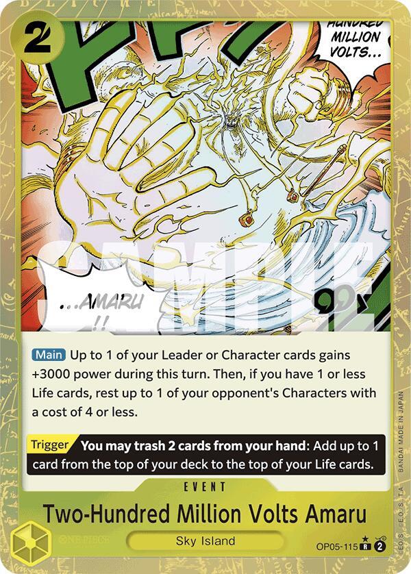 Two-Hundred Million Volts Amaru Textured Foil OP05-115 – Premium Booster - The Best | One Piece TCG
