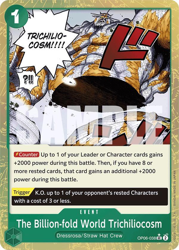 The Billion-fold World Trichiliocosm Textured Foil OP06-038 – Premium Booster - The Best | One Piece TCG
