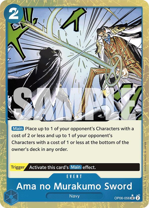 Ama no Murakumo Sword Textured Foil OP06-056 – Premium Booster - The Best | One Piece TCG