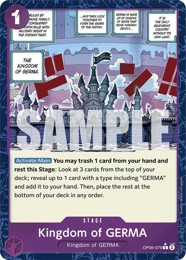 Kingdom of GERMA Textured Foil OP06-079 – Premium Booster - The Best | One Piece TCG